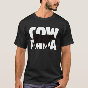 Kuh Papa für Kuh Lover Tierkuh Vater T-Shirt