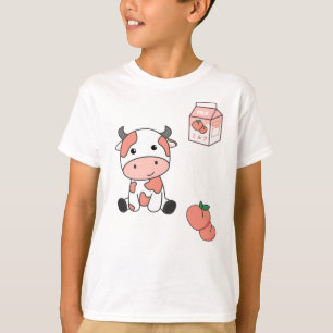Kuh Peach Milk Kawaii Japanische Pfirsichkühe T-Shirt
