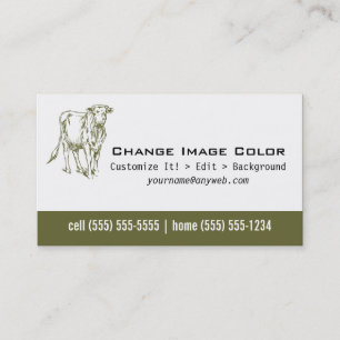 Kuh - persönliche Visitenkarte