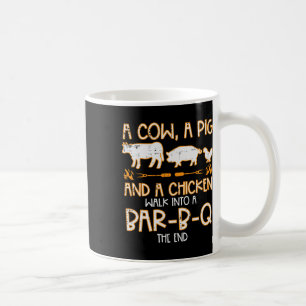 Kuh Pig Hühnerwanderung R B Q Grillen Rbecue Grill Kaffeetasse