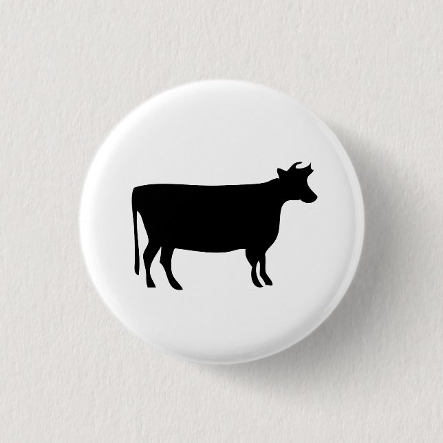 'Kuh' Piktogramm-Schaltfläche Button (Vorderseite)