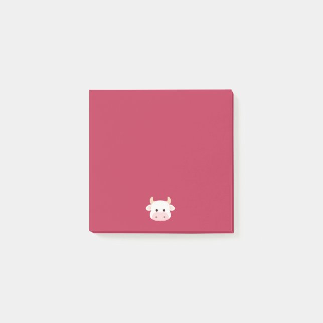 Kuh Post-it Klebezettel (Vorderseite)