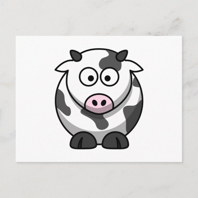 Kuh Postkarte (Vorderseite)