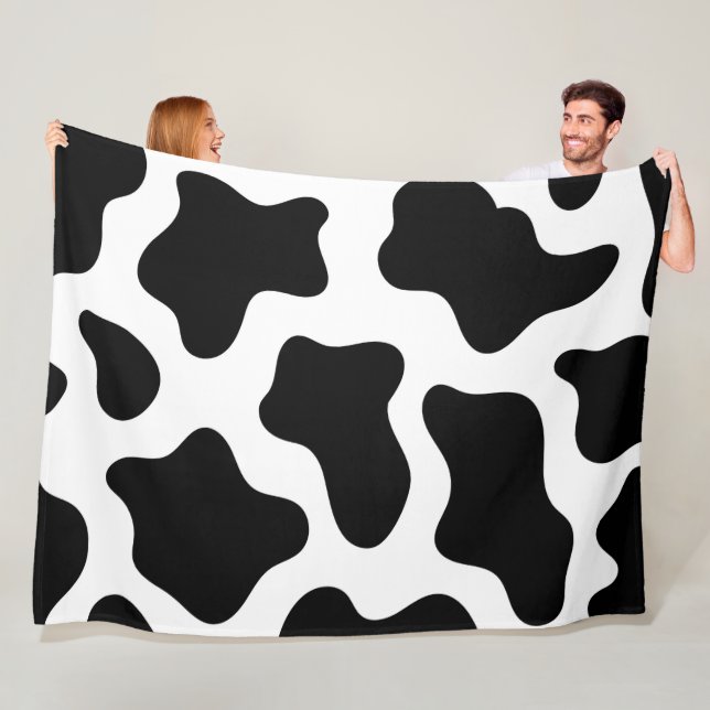 Kuh Pow 60x80 Fleece Blanket (Beispiel)