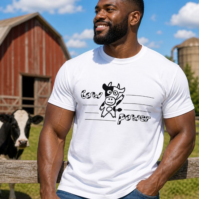 Kuh-Power-Shirt T-Shirt (Funny Cow Power T-Shirt)