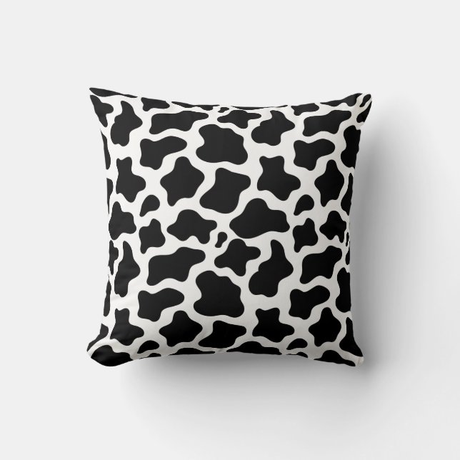 Kuh Print Accent Pillow Kissen (Vorderseite)