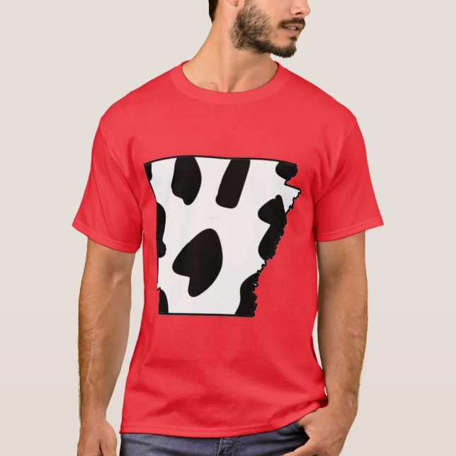 Kuh Print Arkansas Oversified T-Shirt (Vorderseite)