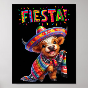 Kuh Print Cinco De Mayo Kuh Mexikanisches Fiesta P Poster