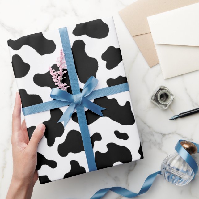 Kuh Print Cowgirl Country Farm Animal Party Geschenkpapier (Schenken)