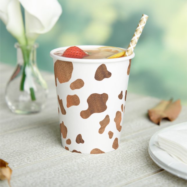 Kuh Print Geburtstagspartei Pappbecher (In Situ)