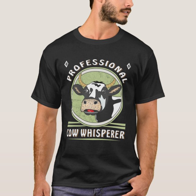 Kuh Proficounter Kuhflüsterer Bauern Kühe T-Shirt (Vorderseite)