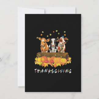 Kuh Pumpkin Fall Farm Tiere Erntedank Thankfu Einladung