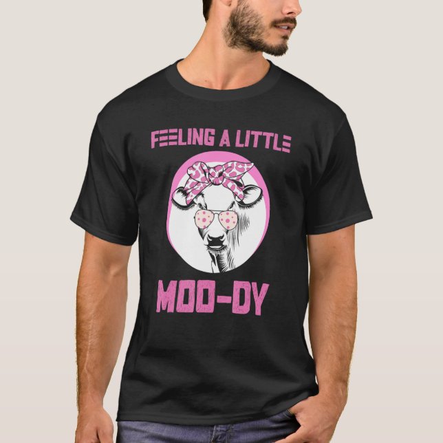 Kuh Pun Joke Dairy Bauer Kuh T-Shirt (Vorderseite)