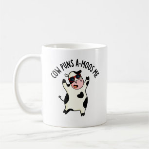 Kuh Puns Amoos Me Funny Cow Puff Kaffeetasse
