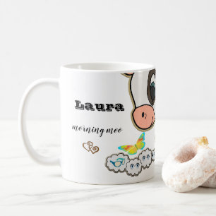 Kuh Regenbogen Wolken Tasse