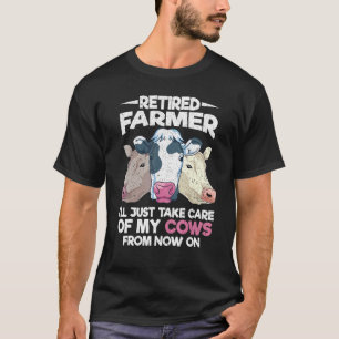 Kuh Ruheständler Landwirt Landwirtschaftliches Tie T-Shirt