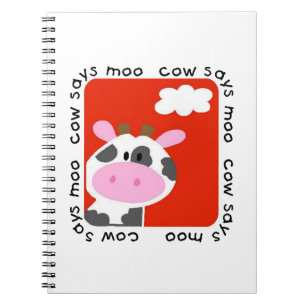Kuh sagt Moo Notizblock