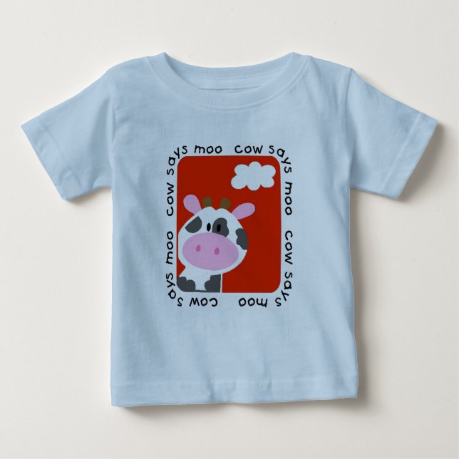 Kuh sagt MOO-T-Shirts und -geschenke Baby T-shirt (Vorderseite)