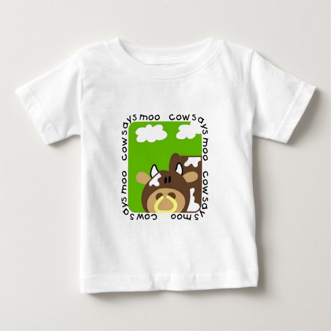 Kuh sagt MOO-T-Shirts und -geschenke Baby T-shirt (Vorderseite)