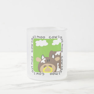 Kuh sagt Moo T-Shirts und Geschenke Mattglastasse