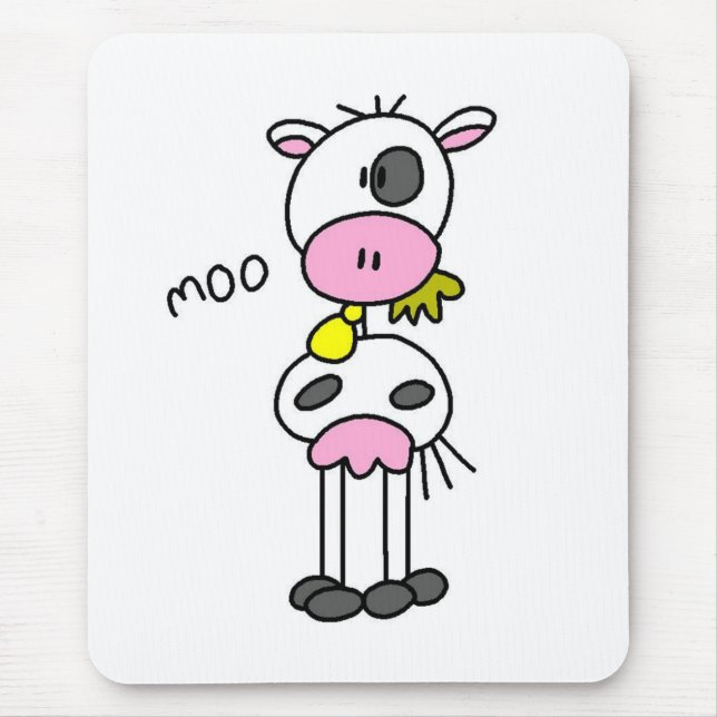 Kuh sagt MOO-T-Shirts und -geschenke Mousepad (Vorne)