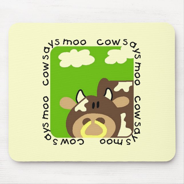 Kuh sagt MOO-T-Shirts und -geschenke Mousepad (Vorne)
