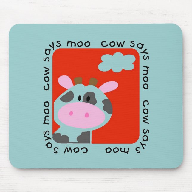 Kuh sagt MOO-T-Shirts und -geschenke Mousepad (Vorne)