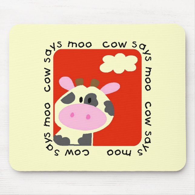 Kuh sagt MOO-T-Shirts und -geschenke Mousepad (Vorne)