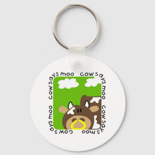 Kuh sagt MOO-T-Shirts und -geschenke Schlüsselanhänger