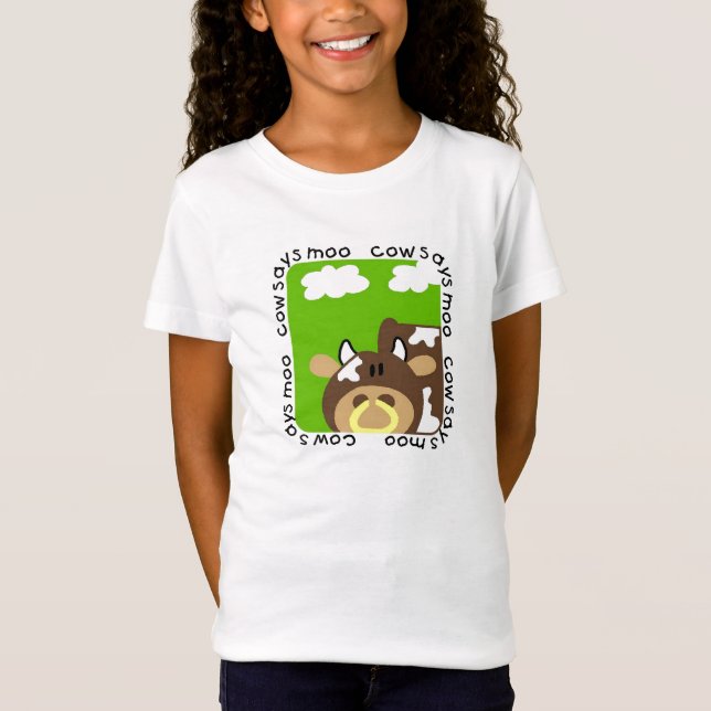 Kuh sagt MOO-T-Shirts und -geschenke T-Shirt (Vorderseite)