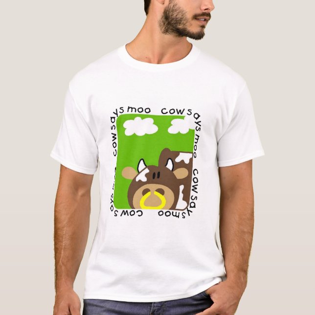 Kuh sagt MOO-T-Shirts und -geschenke T-Shirt (Vorderseite)