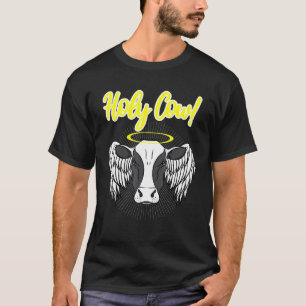 Kuh Sarkastischer Wortspiel Heilige Kuh T-Shirt