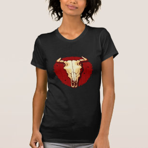 Kuh-Schädel-T - Shirt