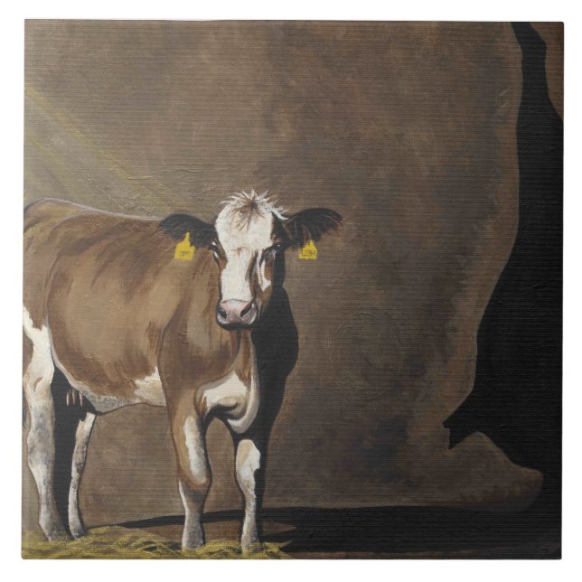 Kuh-Schatten Fliese (Vorderseite)