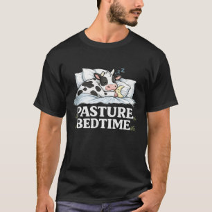 Kuh Schlafweide Schlafenszeit Bauernhumor T-Shirt