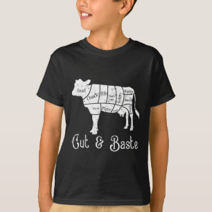 Kuh schneiden und verrotten - Rindfleisch-Metzgere T-Shirt
