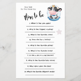 Kuh Schöner Traum Wie gut Sie wissen, Game Card Flyer