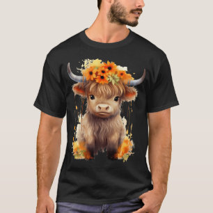 Kuh Schottische Highland-Kuh Western Wear Highland T-Shirt