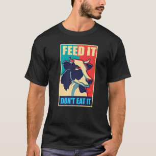 Kuh schützt Tiere Milch vegan vegetarische essen G T-Shirt