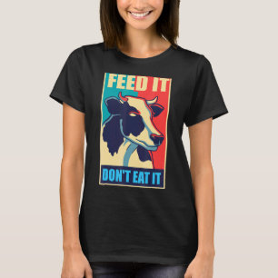 Kuh schützt Tiere Milch vegan vegetarische essen G T-Shirt