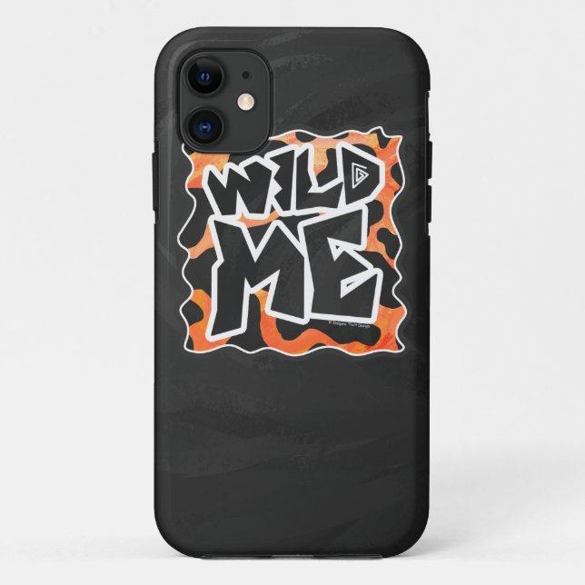 Kuh Schwarz und Orange Wild Me Case-Mate iPhone Hülle (Rückseite)