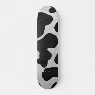 Kuh Schwarz-Weiß-Druck Skateboard