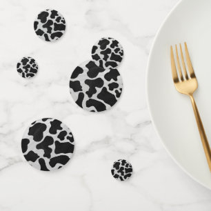 Kuh schwarze und weiße Flecken Konfetti