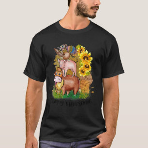 Kuh Schwein Türkei Glückwunsch Danksagung für Boys T-Shirt