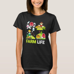 Kuh Schweineziege Zuchttiere Milchtiere Neuheit T-Shirt
