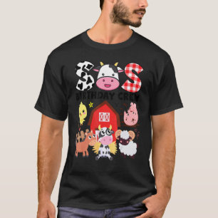 Kuh-Schwester-Geburtstags-Crew-Farm-Thema-Tiere-Ge T-Shirt