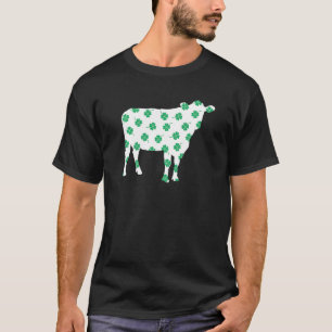 Kuh-Silhouette St. Patricks Tag Farmer Männer Frau T-Shirt