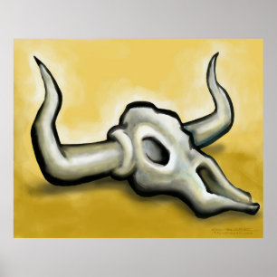 Kuh Skull Poster