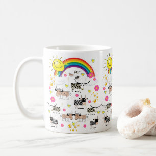 Kuh Sonne Regenbogen Tasse
