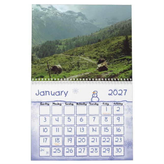 KUH-SPASS-ABDECKUNGS-KALENDER KALENDER (Jan 2027)